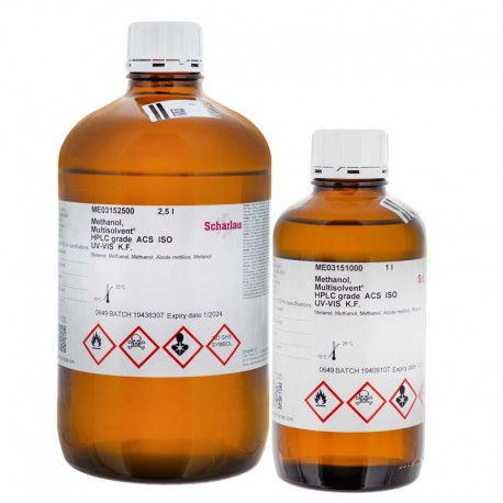 ALCOOL METHYLIQUE MULTISOLVENT® HPLC ACS ISO UV-VIS K.F. x 2,5L