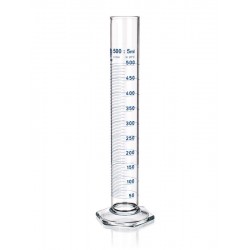EPROUVETTE 10ML CLASSE A 10/19 GRADUEE BLEUE (bouchée verre) x 1