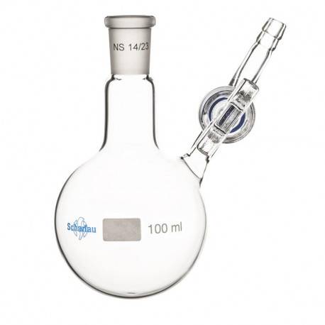 FIOLE SCHLENK 100ML RODEE 14/23 POUR L'ANALYSE D'AZOTE