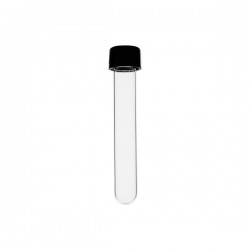 TUBE A ESSAI 15ML FOND PLAT BORO COL VIS (bouché) JOINT SILICONE x100