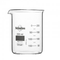 BECHER 2000ML F/BASSE VERRE BORO GRADUE x 4