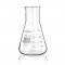 FIOLE ERLENMEYER 50ML COL LARGE VERRE BORO x 10