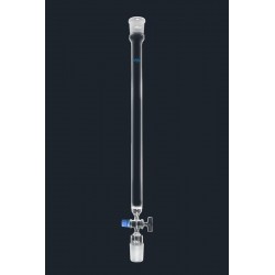 COLONNE CHROMATOGRAPHIE 29/32 FRITTE PORO 0 ROBINET VERRE 500MM
