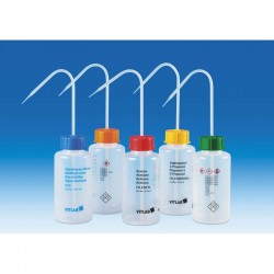 PISSETTE 500ML LDPE SERIGRAPHIEE ACETONE BOUCHON ROUGE VITLAB x 1