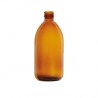 FLACON SIROP 1000ML VERRE AMBRE COL ETROIT BAGUE PP 28 x 20