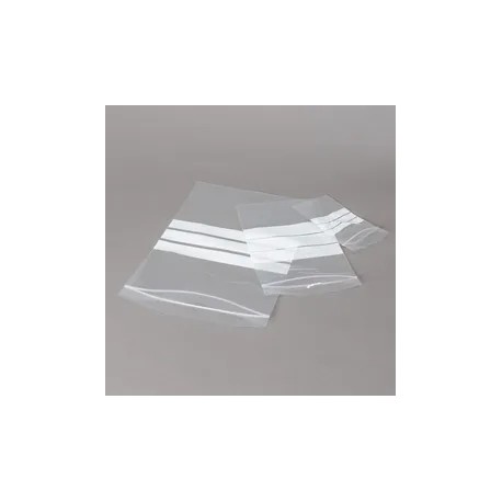 SACHET ECHANTILLON 120x180MM ZIP LOCK PE AVEC PLAGE MARQUAGE x 1000