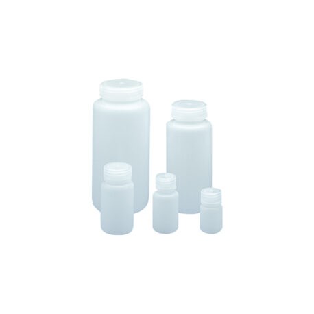 FLACON 500ML HDPE COL LARGE AVEC BOUCHON PP x 12