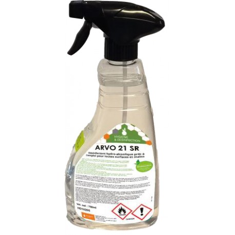 SPRAY DESINFECTANT ALIMENTAIRE ARVO 21 SR FLACON 12X750 ML