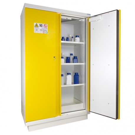 ARMOIRE DE SECURITE 90 MINUTES HAUTE 2 PORTES JAUNES 250L TRIONYX