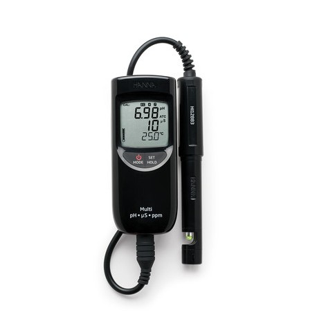 MULTIPARAMETRE PH/EC/TDS/°C PORTABLE COMPLET HI991301 HANNA