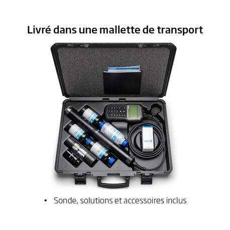 MULTIPARAMETRE PH/REDOX/ISE/EC/TUR/OD/°C GPS SONDE AUTONOME 40M HANNA