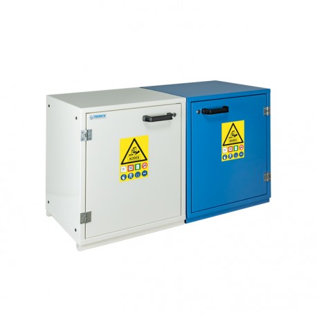 ARMOIRE DE SECURITE ACIDES + BASES 60L SOUS PAILLAISSES TRIONIX