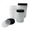 FLACON ROND 250ML PEHD COL LARGE (bouché+obturateur) x 280 SCHARLAU