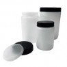FLACON ROND 500ML PEHD COL LARGE (bouch&eacute;+obturateur) x 150 SCHARLAU