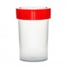 FLACON STERILE BOUCHE ROUGE 60 ML PP/PE 38x65mm SCHARLAU x 400