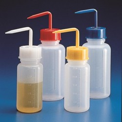 PISSETTE 500ML PE COL LARGE NON SERIGRAPHIEE BOUCHON BLEU KARTELL x 5