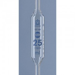 PIPETTE JAUGEE 2 TRAITS 1ML CL"AS" GRADUATION BLEUE + CA BRAND x 12