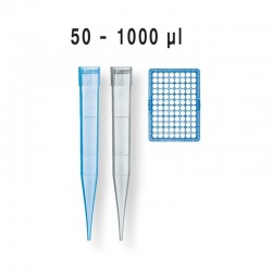 POINTE PIPETTE TIP RACK 50-1000µl (10x96) x 960