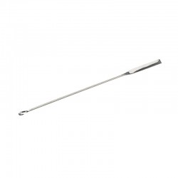 SPATULE MICRO-CUILLERE LONG/200 LARG/5MM ACIER INOX x 1 ***