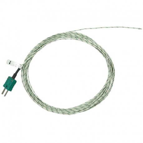 SONDE FILAIRE THERMOCOUPLE K GAINE DE SOIE t)max 400°C 1 METRE