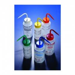 PISSETTE 250ML COL LARGE ACETONE BOUCHON ROUGE AZLON x 5