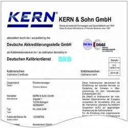 CERTIFICAT DKD POUR POIDS 50kg F1/F2 KERN